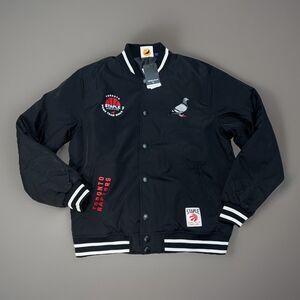 Toronto Raptors NBA x Staple My City Full-Snap Varsity Jacket Men's Medium